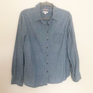 Denim button down
